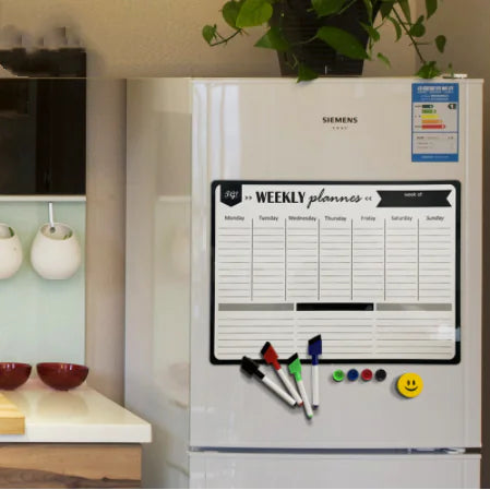 Erasable Magnetic Fridge Memo Board and Planner