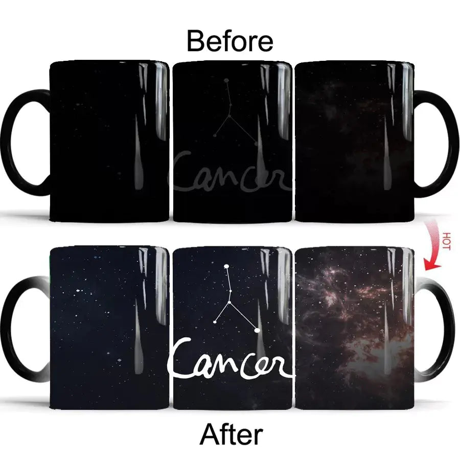 Ceramic Color Changing Constellation Coffee Mug