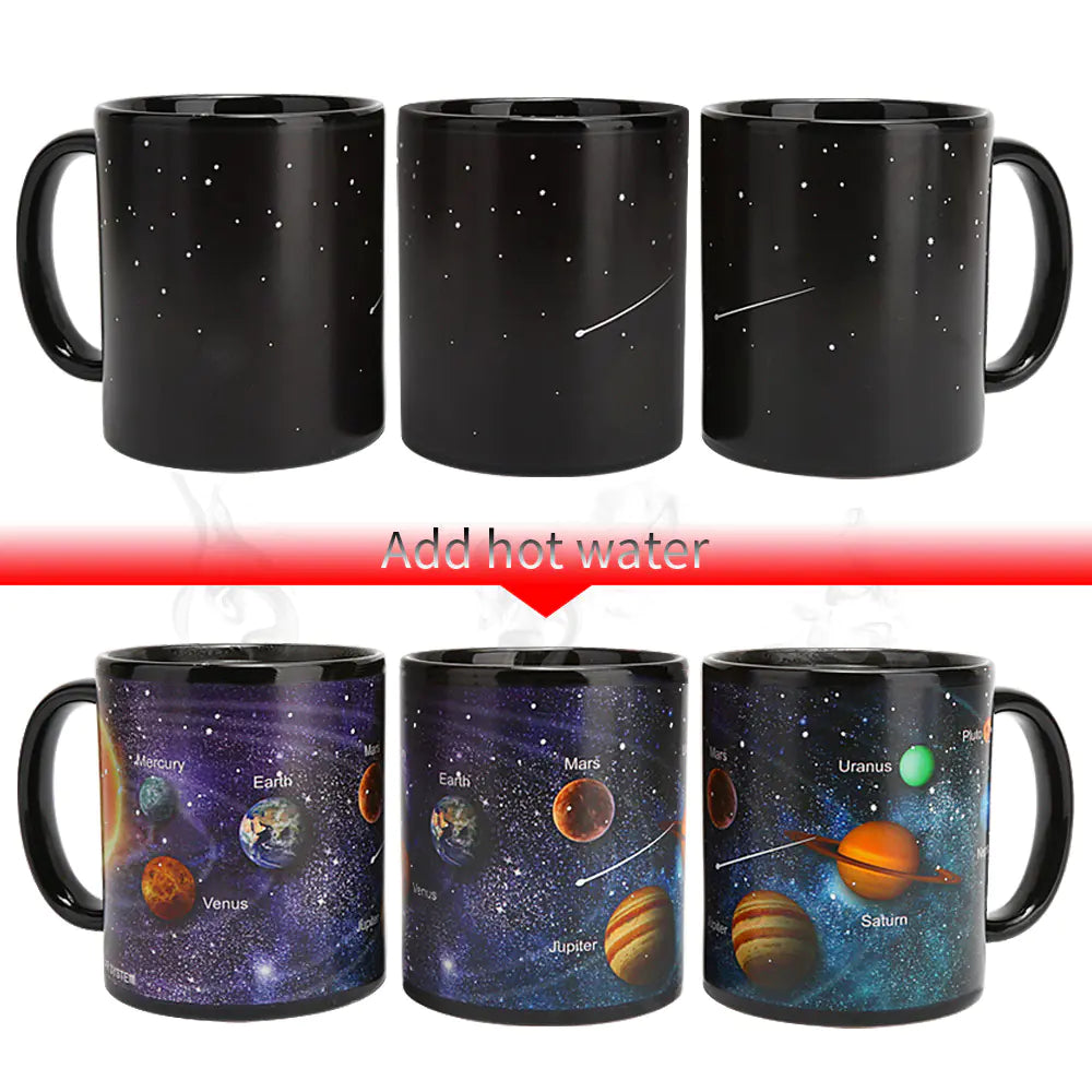 Color Changing Ceramic Solar System Mug