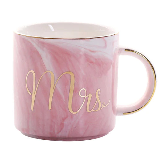 Ceramic Couple Coffee Mug and Water Cup