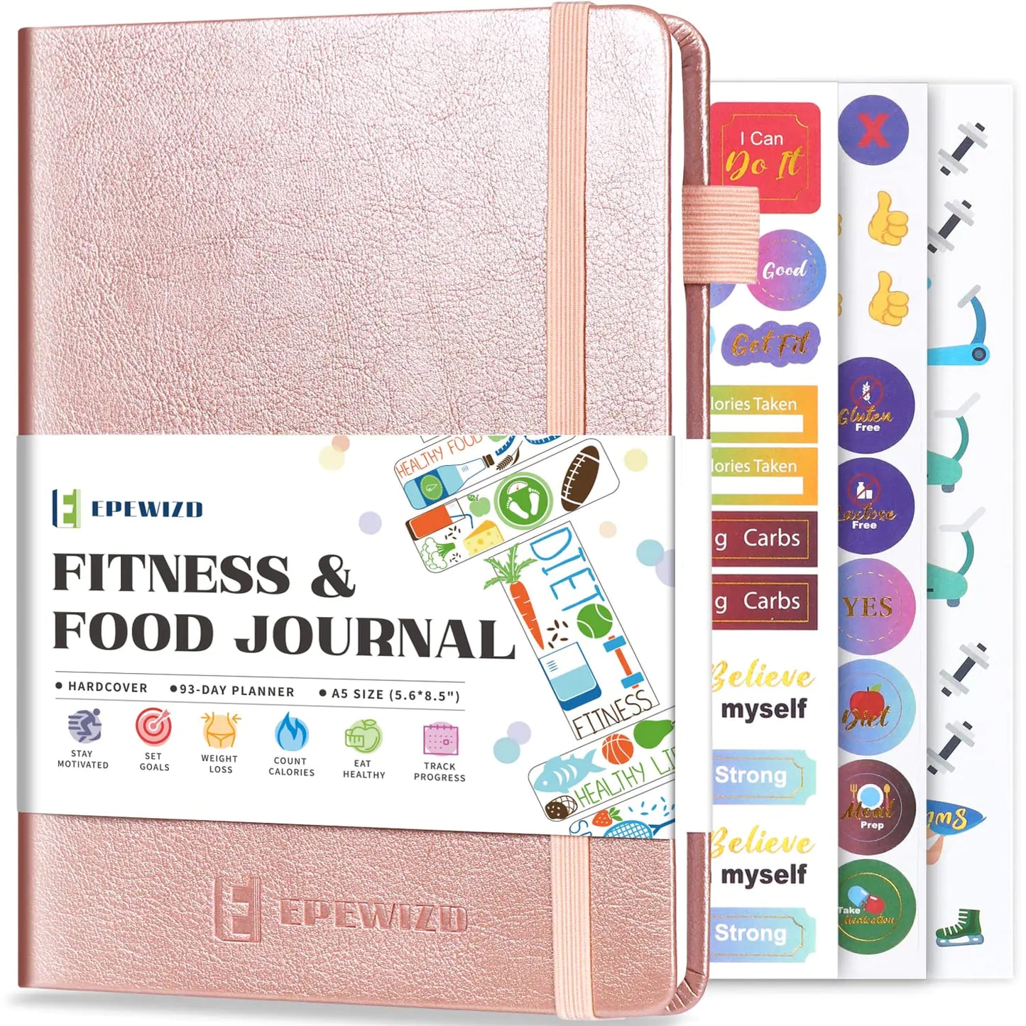 Food and Fitness Journal hardcover