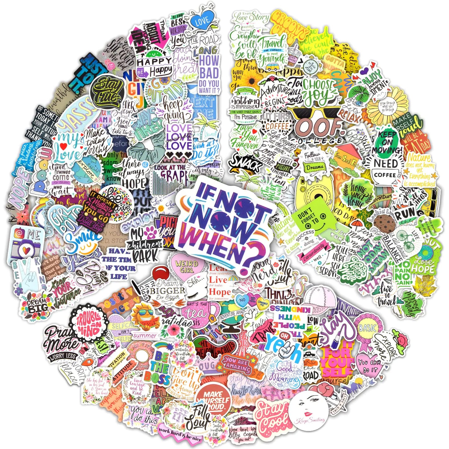 200Pcs Inspirational Stickers
