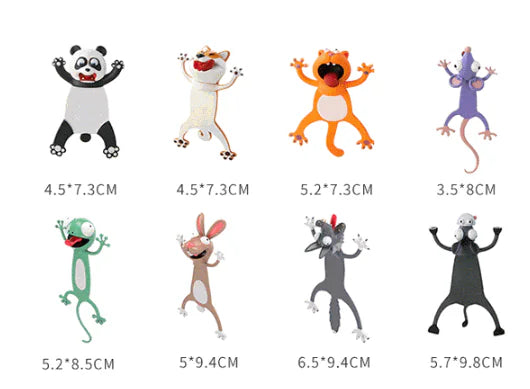 3D Animal Bookmark - Creative Cute Cat Design