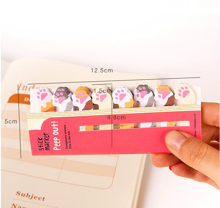 Animal Bookmark Sticky Notes Notepad (Multiple Uses)