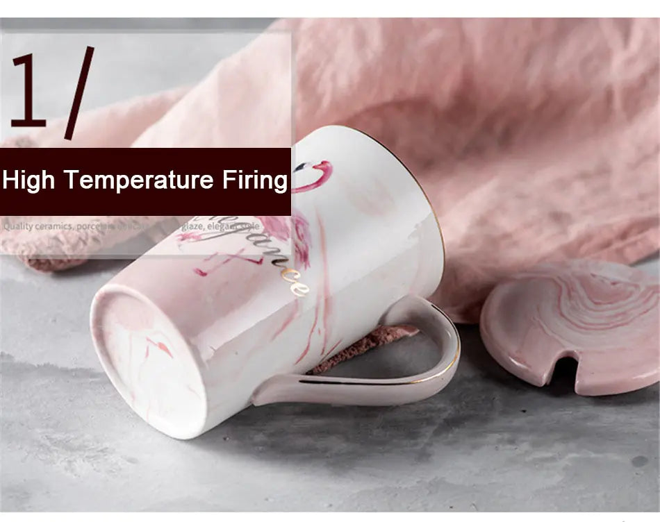 Ceramic Couple Coffee Mug and Water Cup