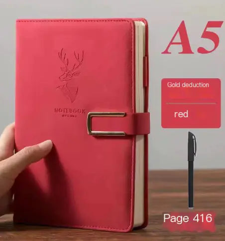 Ultrathin A5 Soft Leather Notebook