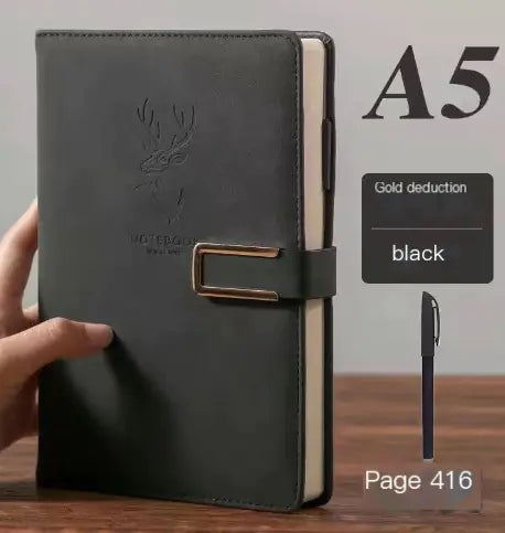 Ultrathin A5 Soft Leather Notebook