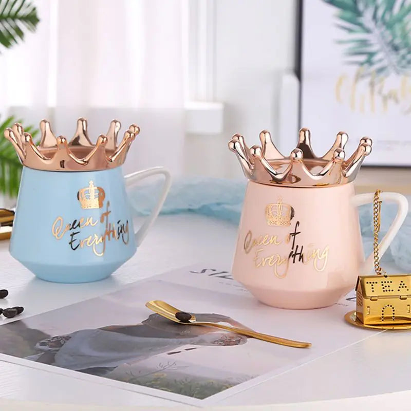 Crown Creative Ceramic Mug for Coffee Lovers