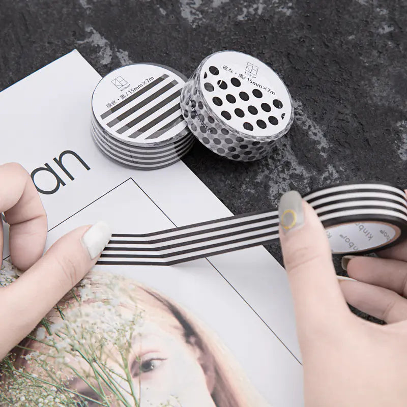 Kinbor Polka Dot Washi Tape for Journal Decoration