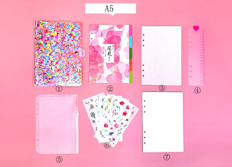 Pink Unicorn Notebook - Cute A6/A5 Diary Journal