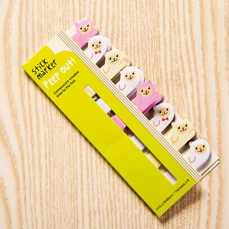 Animal Bookmark Sticky Notes Notepad (Multiple Uses)