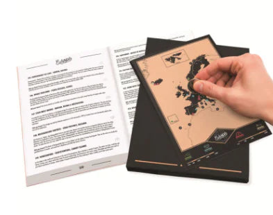 Black Gold Scratch Travel Diary Map for Adventures