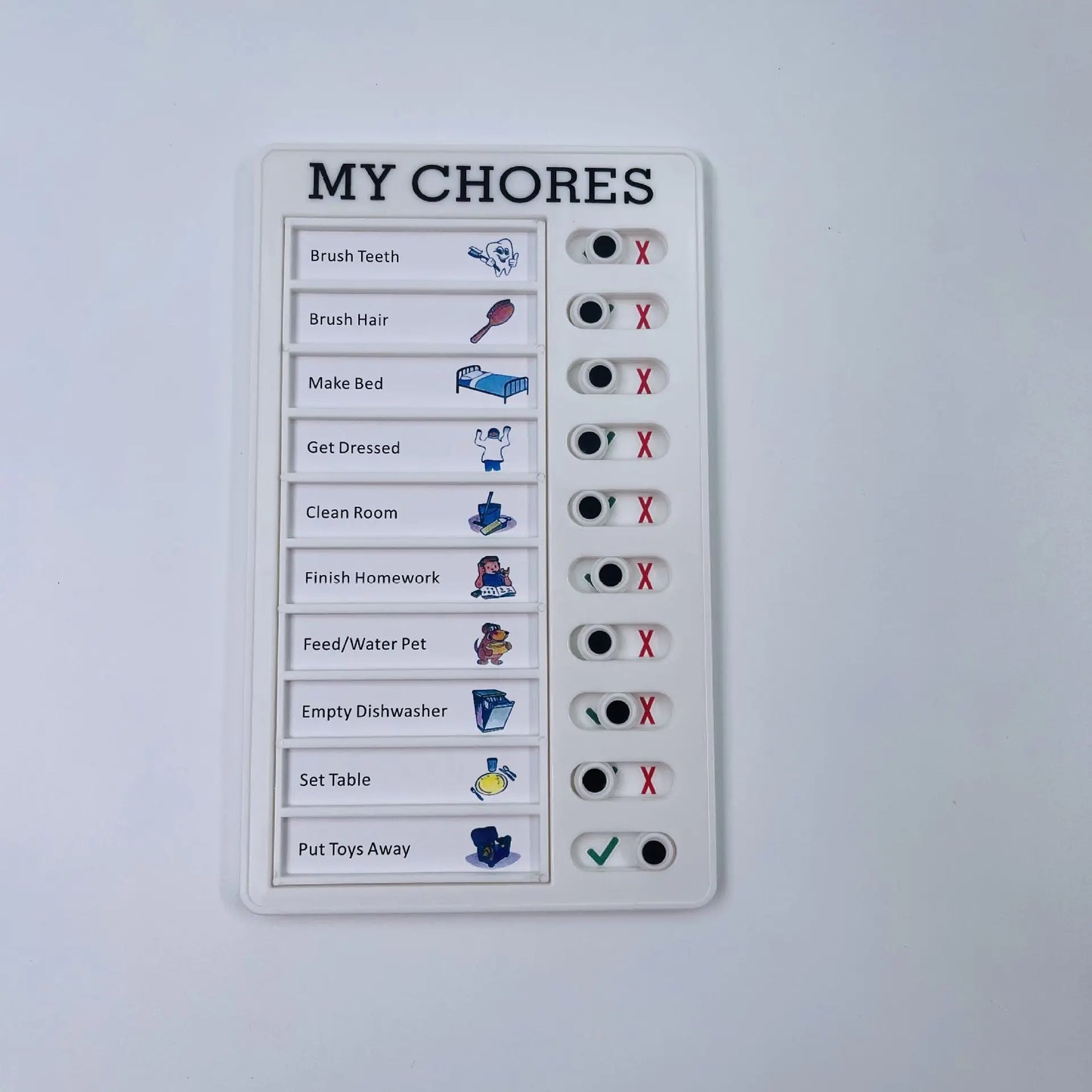 Minimalist Self-Discipline Clock with Kids' Plan Book