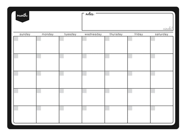Erasable Magnetic Fridge Memo Board and Planner