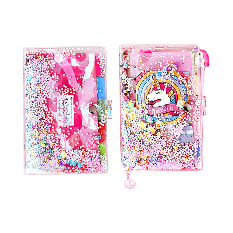 Pink Unicorn Notebook - Cute A6/A5 Diary Journal