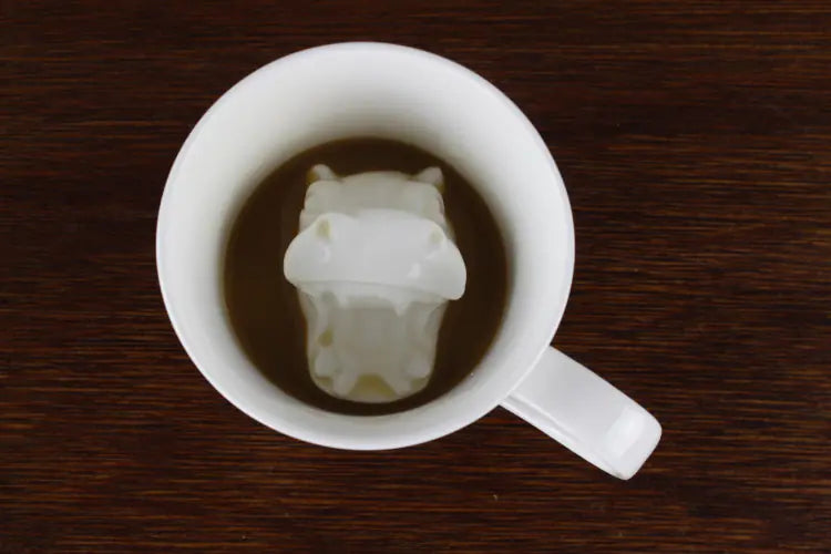 3D Animal Ceramic Mug - Creative Shark Hippo Cup