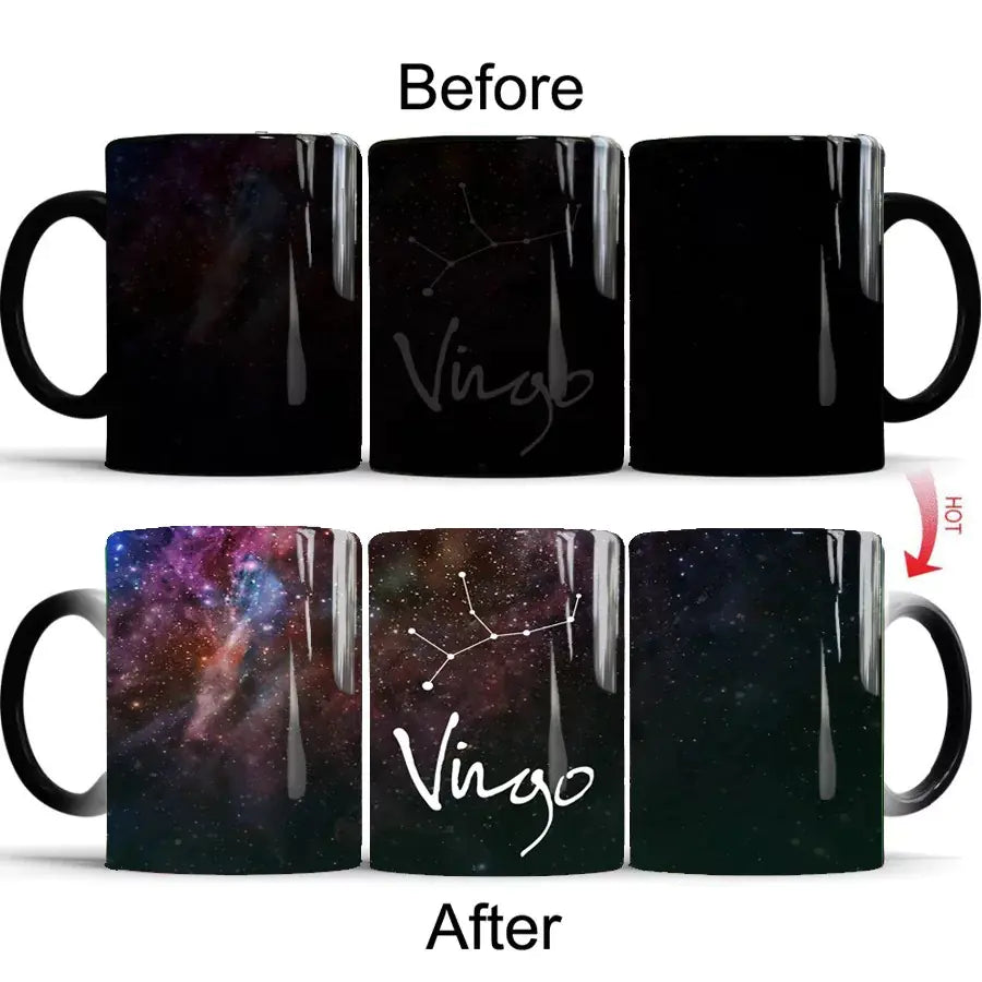 Ceramic Color Changing Constellation Coffee Mug