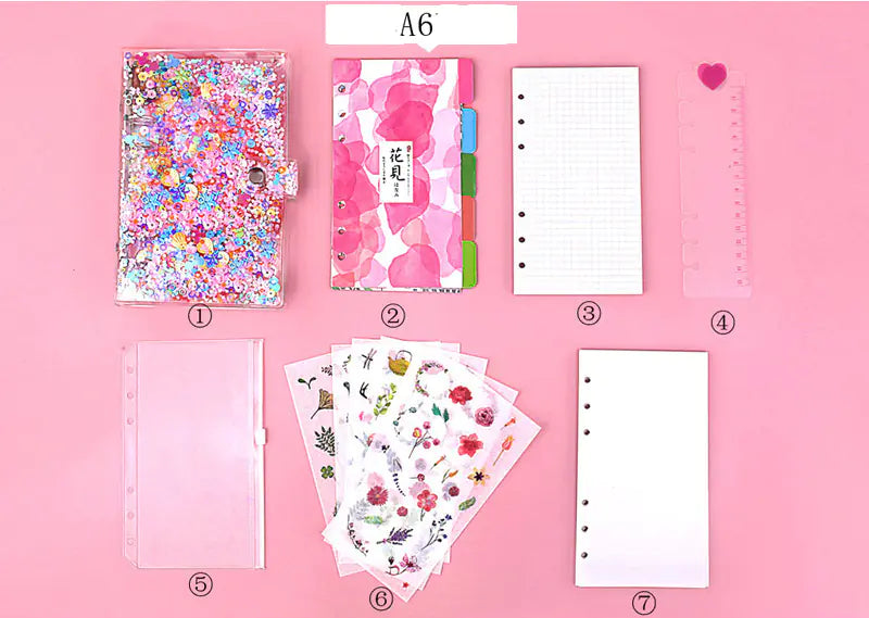 Pink Unicorn Notebook - Cute A6/A5 Diary Journal