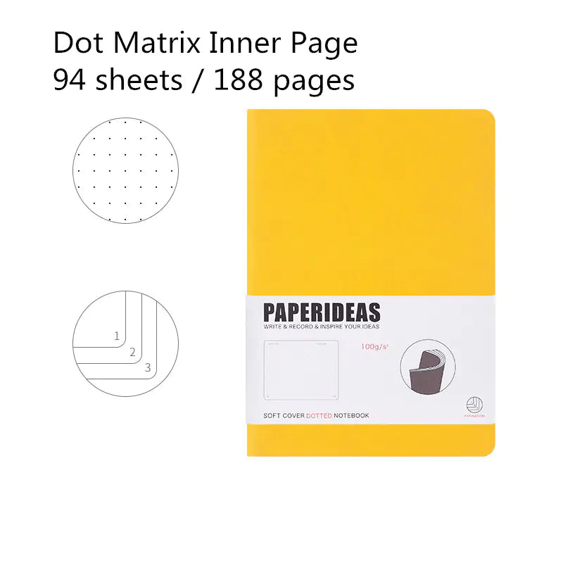 Inspiration Dot Matrix Bullet Journal Notebook (Soft Cover)