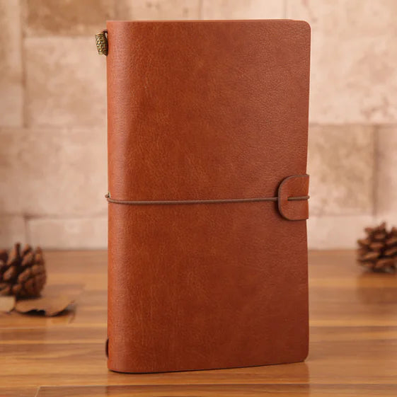 Vintage Travel Journal with Custom Logo (Notebook)