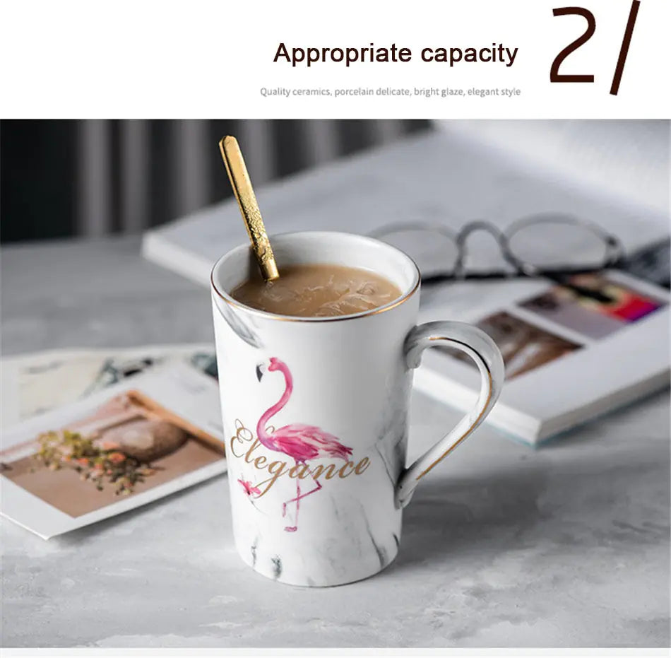 Ceramic Couple Coffee Mug and Water Cup