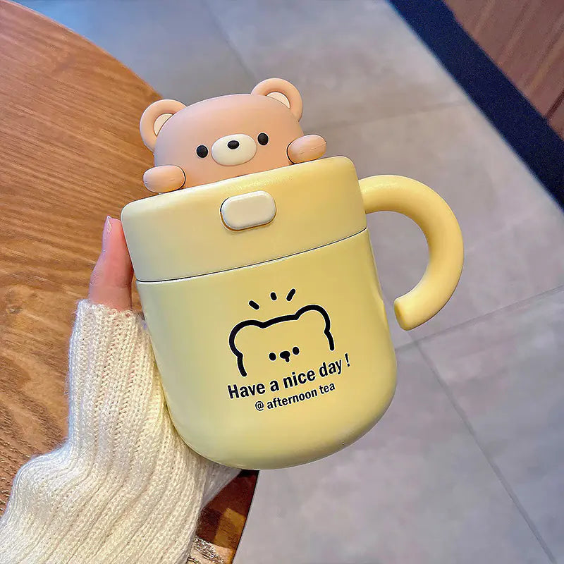 Bear Thermal Mug with Lid (530ml)