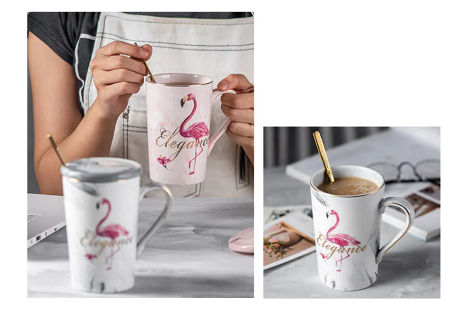 Ceramic Couple Coffee Mug and Water Cup