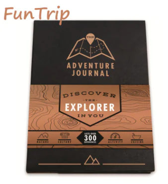 Black Gold Scratch Travel Diary Map for Adventures