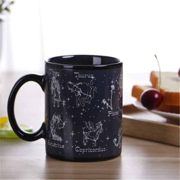 Color Changing Ceramic Mug - Zodiac Sign Design