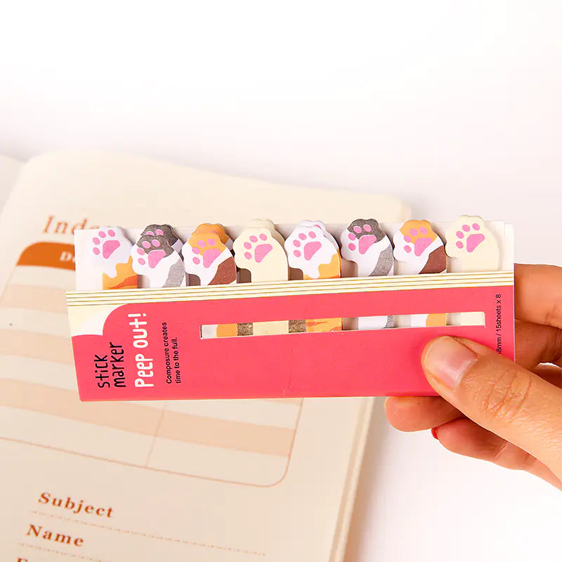 Animal Bookmark Sticky Notes Notepad (Multiple Uses)