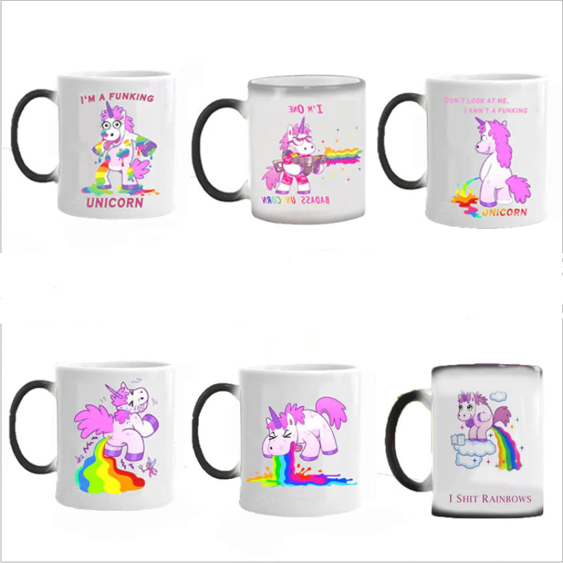 Creative Color-Changing Unicorn Ceramic Mug