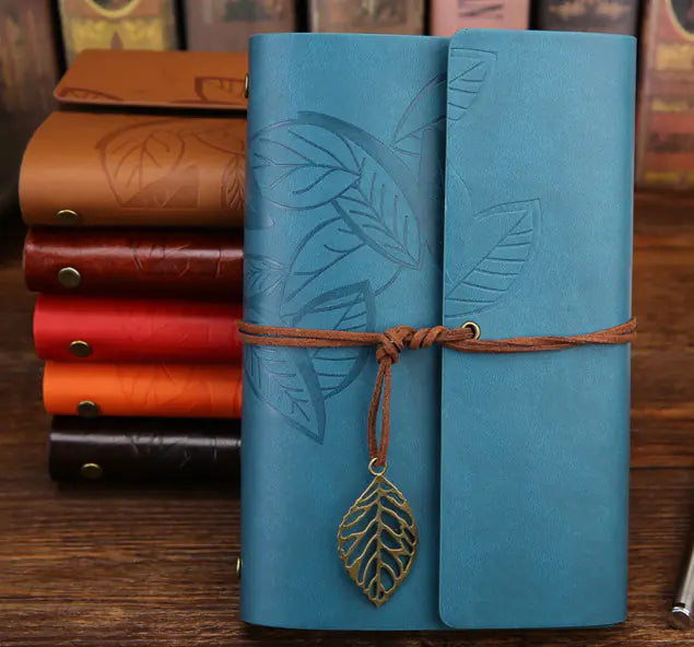 Custom Creative Travel Journal with Vintage Leaf Design