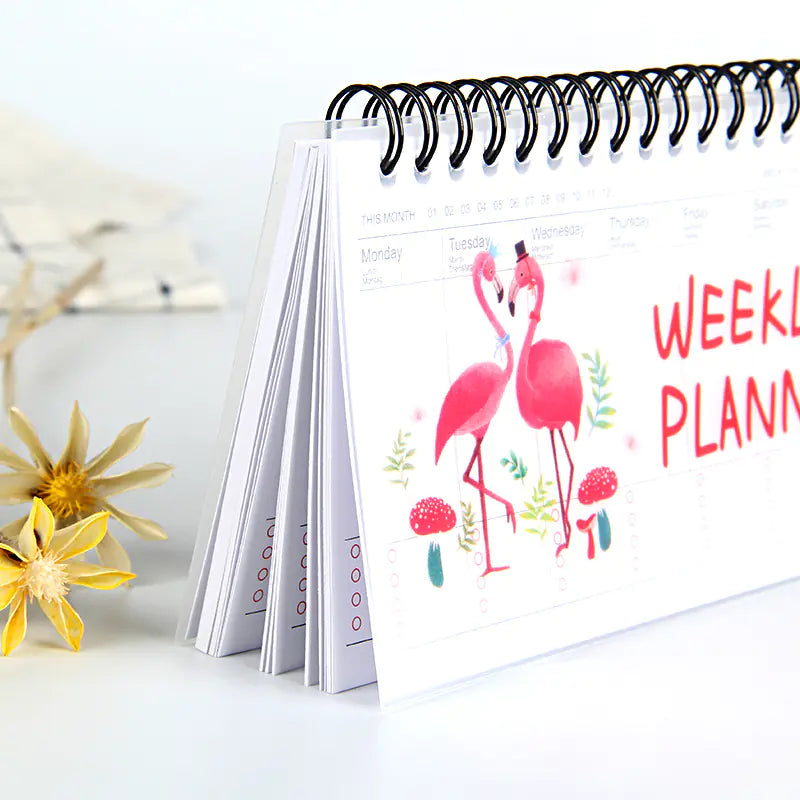 Cute Weekly Planner Notebook Journal Organizer for School