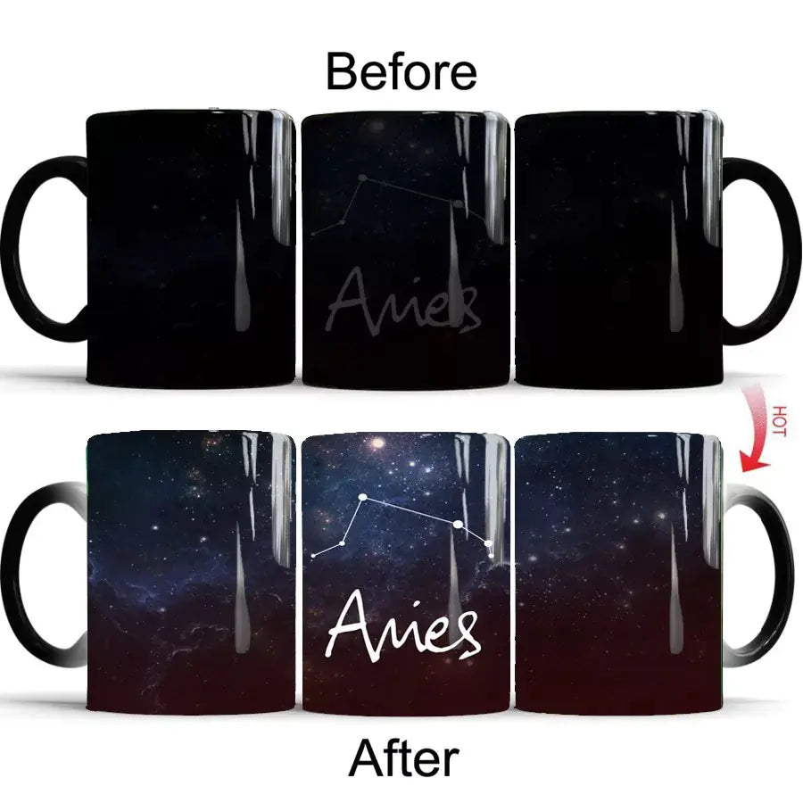 Ceramic Color Changing Constellation Coffee Mug