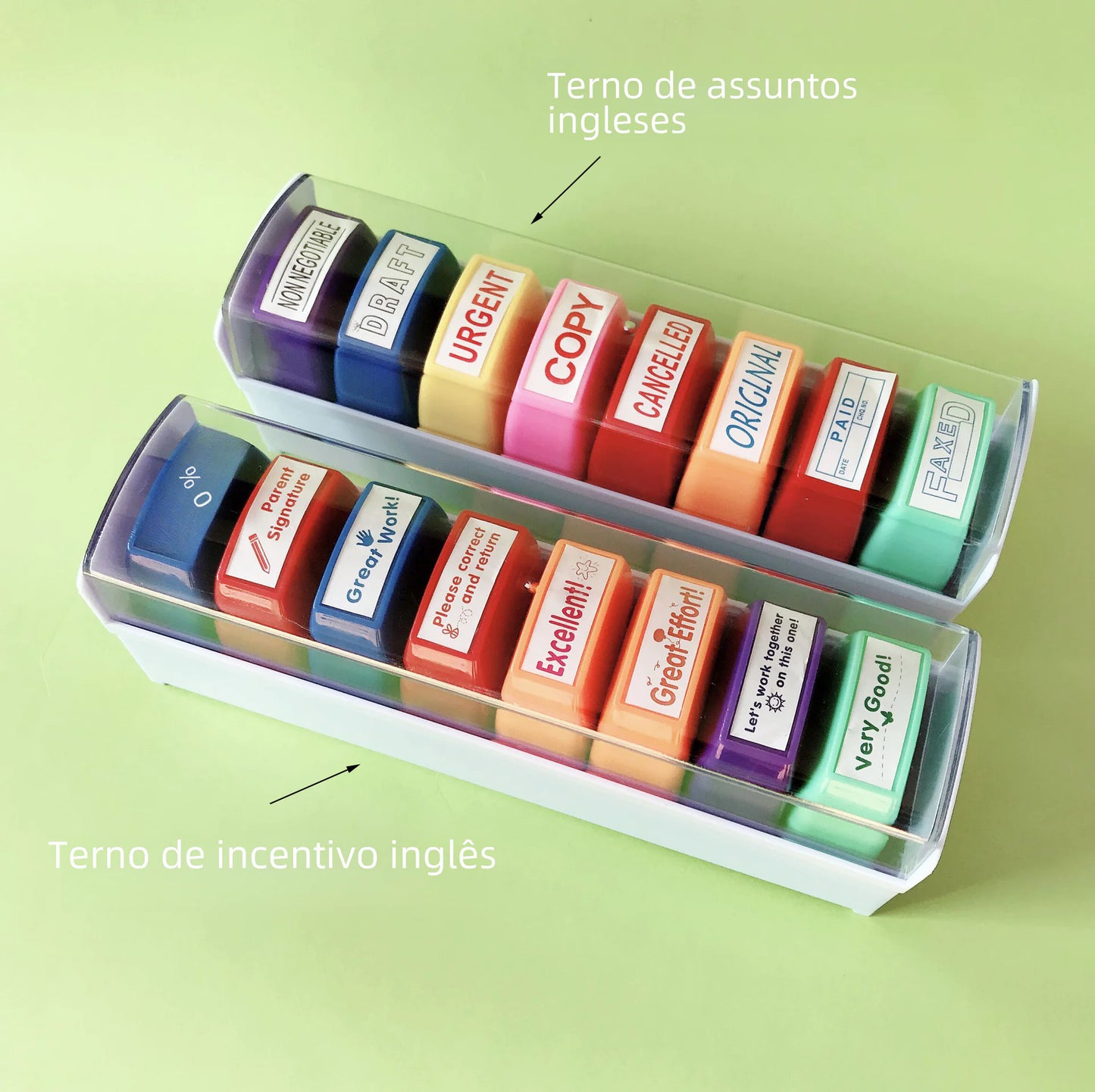 Teacher Fun Comments Light-Sensitive Stamp Set (Kids)