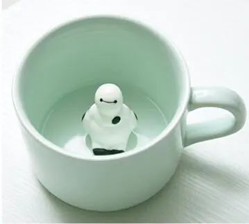 3D Cute Animal Coffee Mug - Ceramic Couple Cup