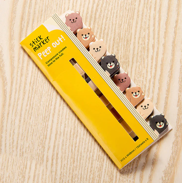 Animal Bookmark Sticky Notes Notepad (Multiple Uses)