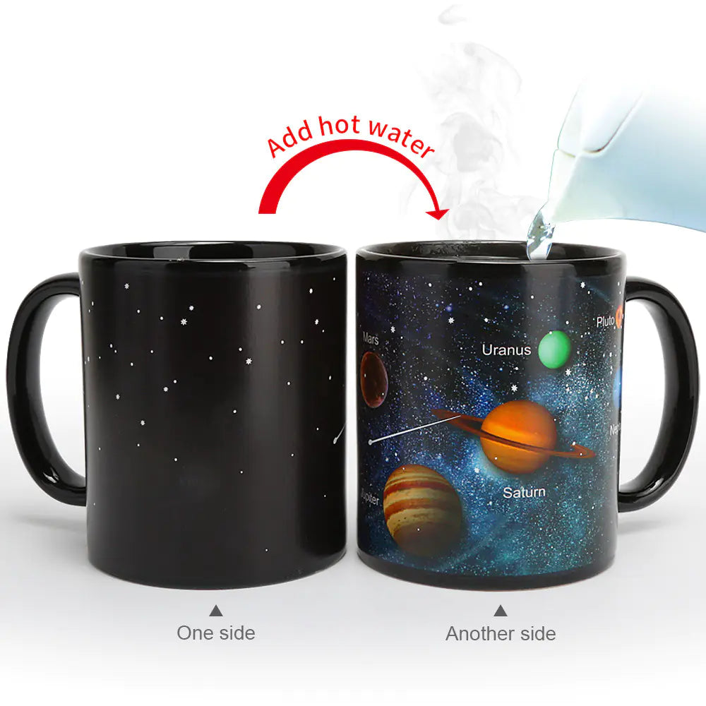 Color Changing Ceramic Solar System Mug