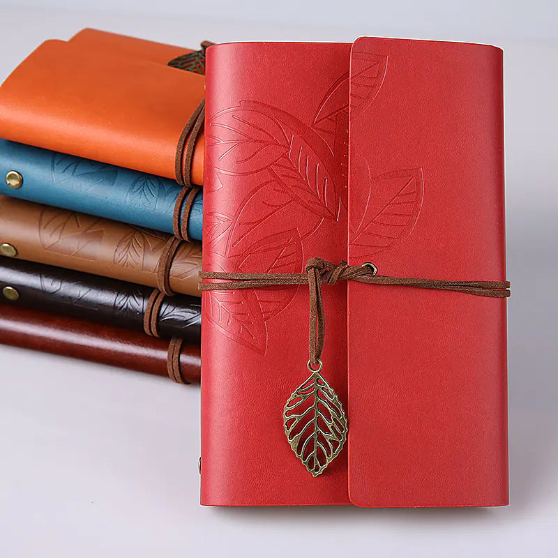 Custom Creative Travel Journal with Vintage Leaf Design