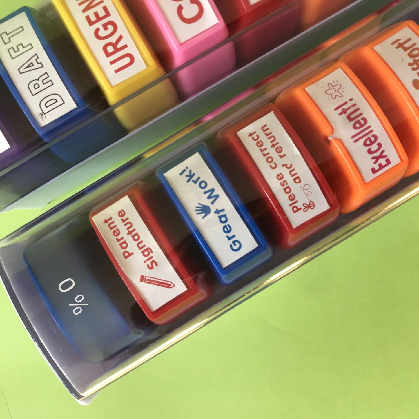 Teacher Fun Comments Light-Sensitive Stamp Set (Kids)