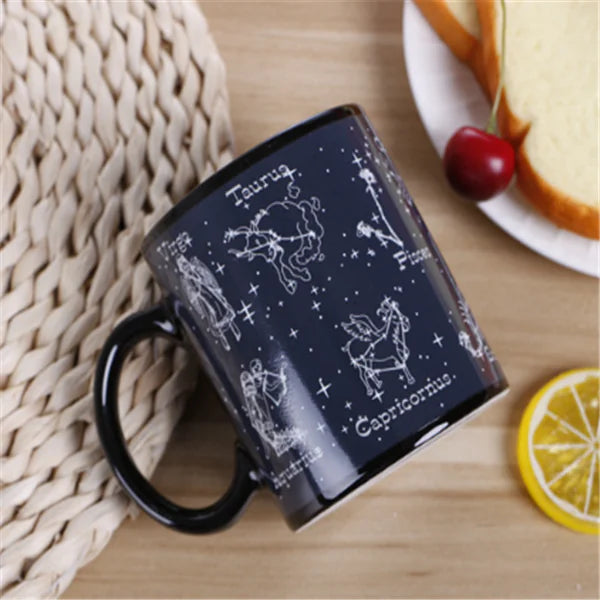 Color Changing Ceramic Mug - Zodiac Sign Design