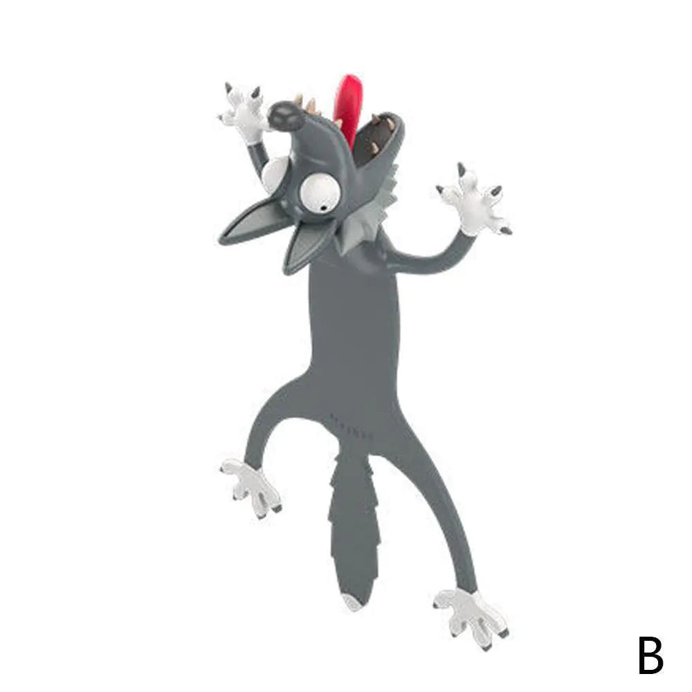 3D Animal Bookmark - Creative Cute Cat Design