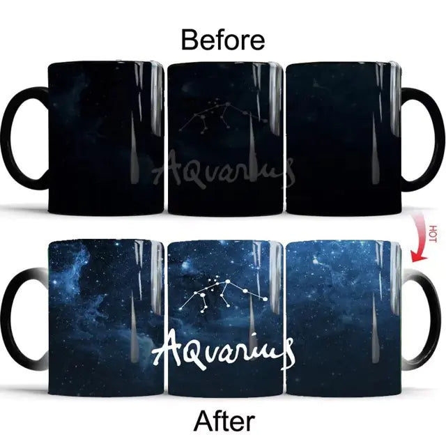 Ceramic Color Changing Constellation Coffee Mug