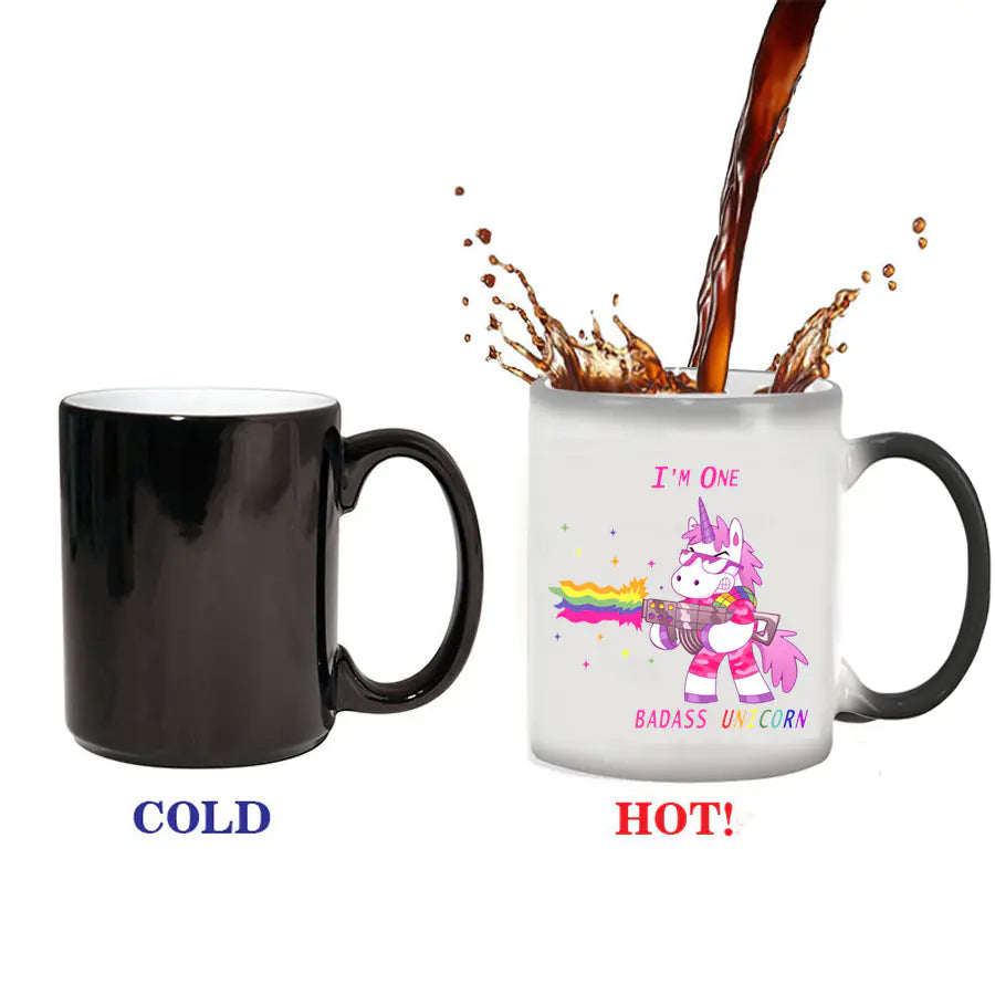 Creative Color-Changing Unicorn Ceramic Mug