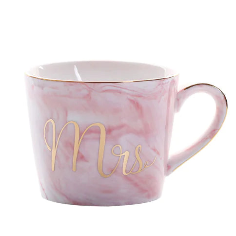 Ceramic Couple Coffee Mug and Water Cup