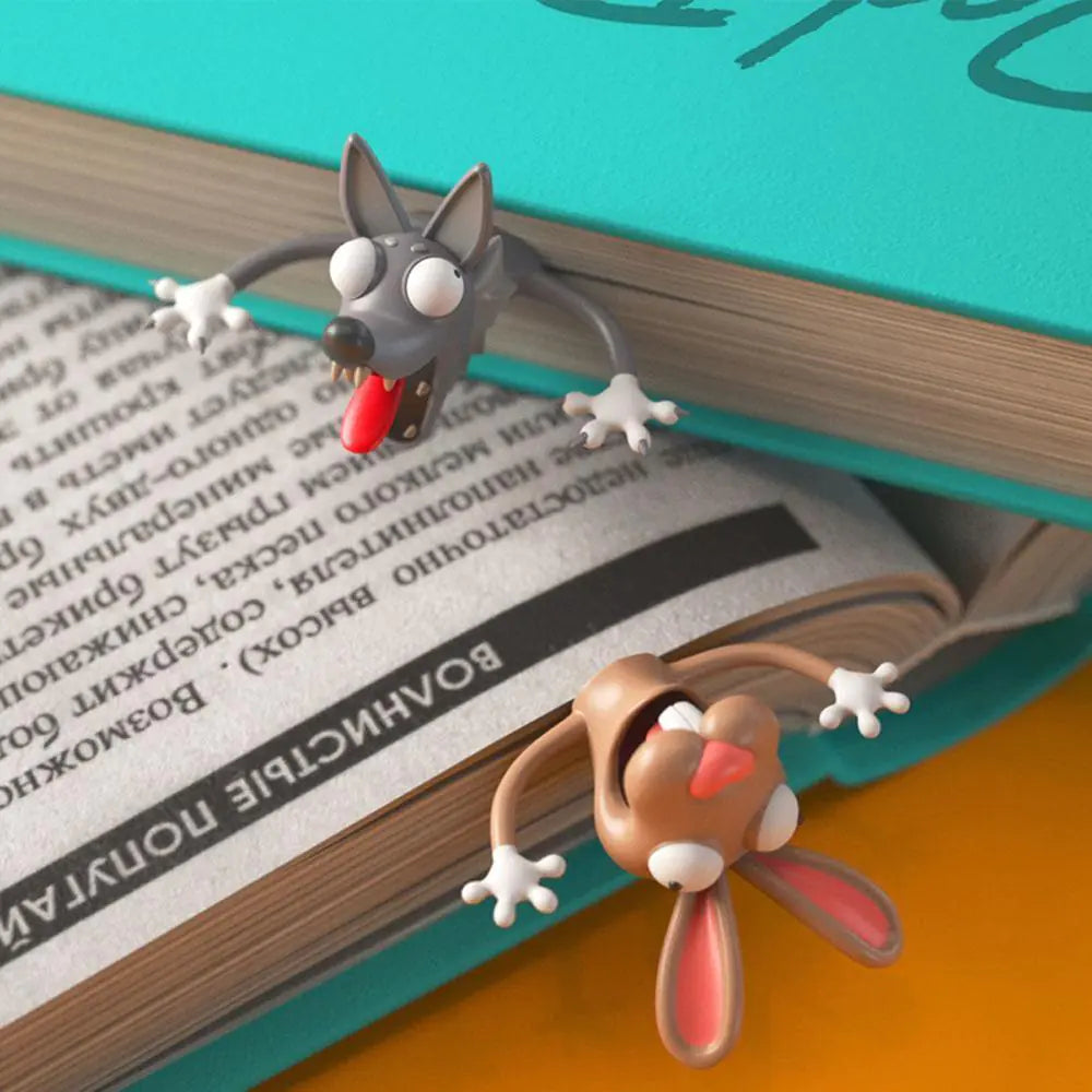 3D Animal Bookmark - Creative Cute Cat Design
