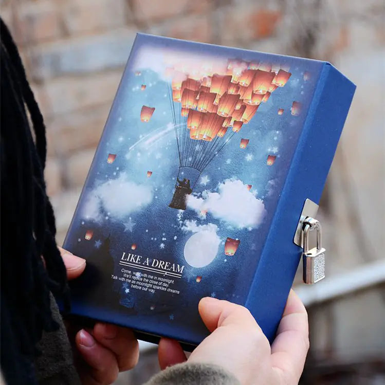 Creative Lockable Journal with 144 Pages