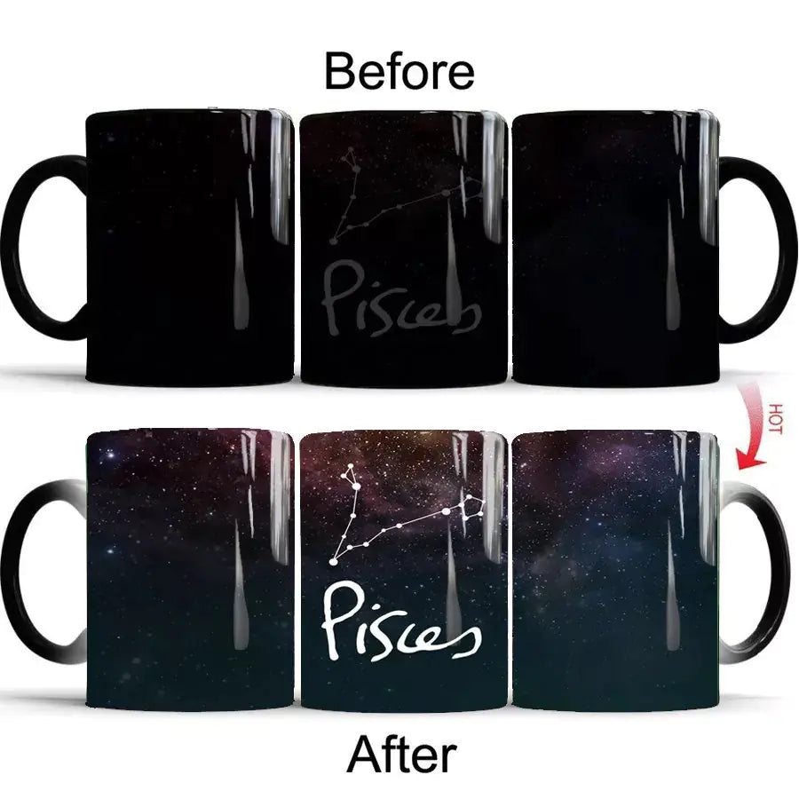 Ceramic Color Changing Constellation Coffee Mug