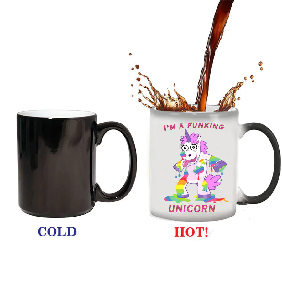 Creative Color-Changing Unicorn Ceramic Mug