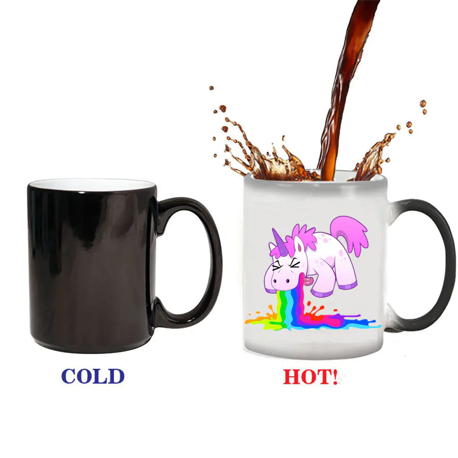 Creative Color-Changing Unicorn Ceramic Mug